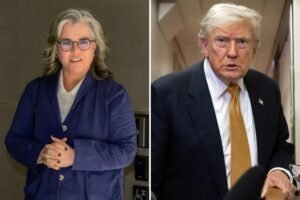 Read more about the article Rosie OâDonnell escalates feud with Trump