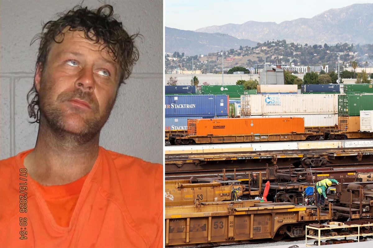 Read more about the article Arizona man who allegedly rode naked atop moving locomotive arrested after bizarre train stunt