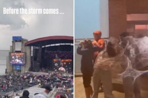 Read more about the article Vidoes show Jones Beach concertgoers scrambling for shelter in hellish lightning storm: ‘We’re trapped!’