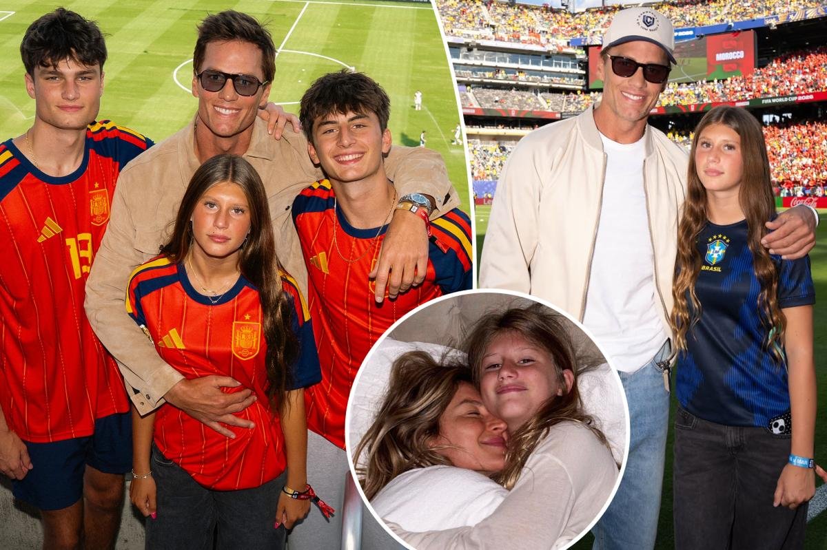 Read more about the article Tom Brady’s daughter Vivian, 13, is Gisele BÃ¼ndchen’s mini-me in new World Cup photos