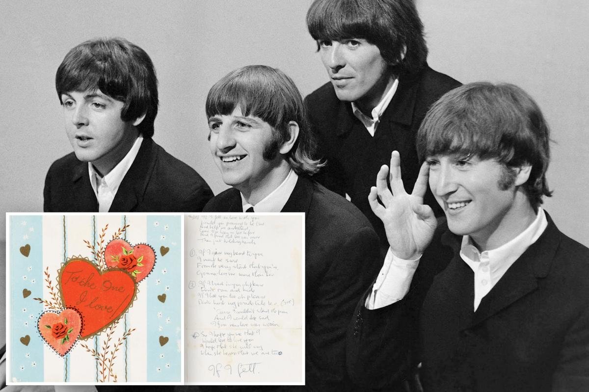 Read more about the article John Lennon’s handwritten Beatles lyrics, iconic movie props sell for over $14M at auction