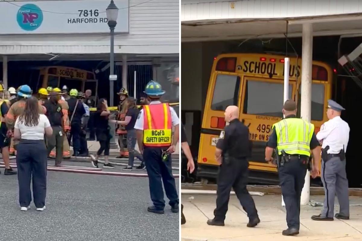 Read more about the article School bus transporting students from Maryland School for the Blind crashes into pharmacy