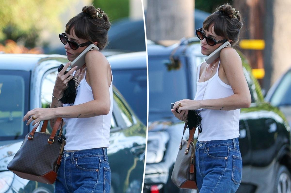 Read more about the article Dakota Johnson paired a Celine handbag with this $88 tank top