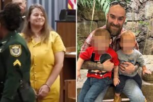 Read more about the article Mom who murdered her ex while he picked up their kids from daycare smiles as gets huge sentence