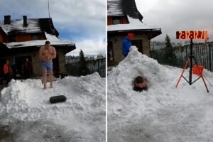 Read more about the article Frigid feat: Man buried in snow for over 2 hours earns Guinness World Record
