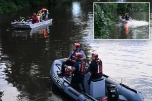 Read more about the article Boy, 10, dies trying to save his sister in NJ’s Passaic River as divers continue to search for missing girl