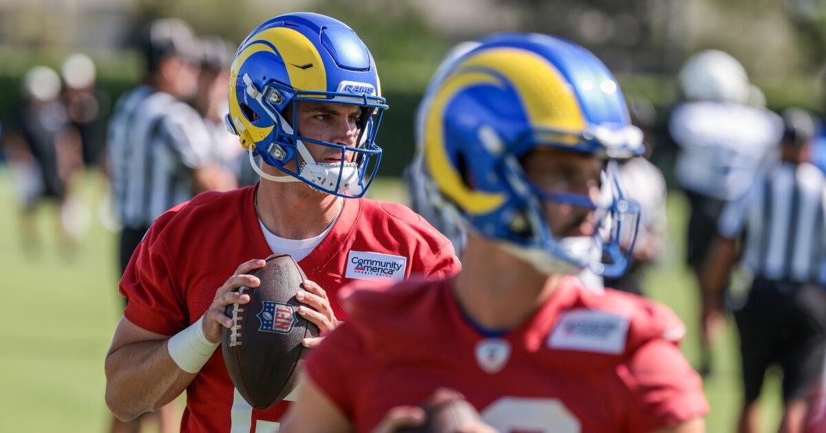 You are currently viewing Inside Rams’ camp plan to limit Matthew Stafford and test Ty Simpson, Stetson Bennett