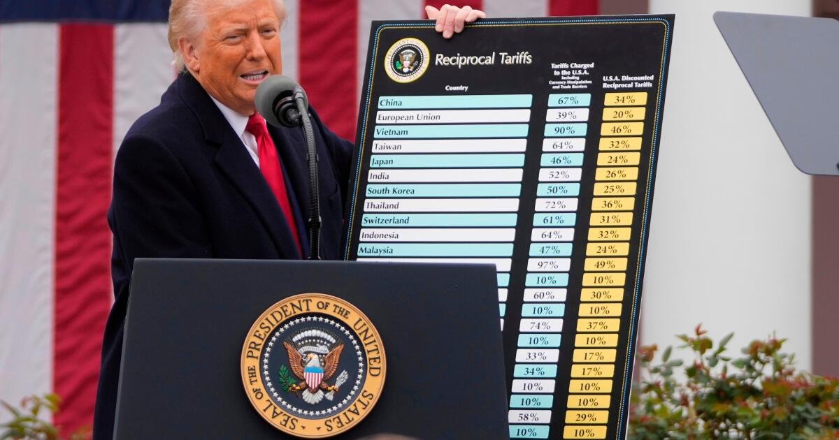 You are currently viewing Trump imposes double-digit tariffs on dozens of countries as his 10% levies are set to expire