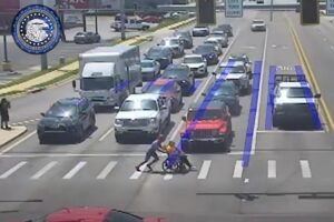 Read more about the article âSpider-Manâ superhero, 20, saves the day helping man in wheelchair pass six lanes of traffic