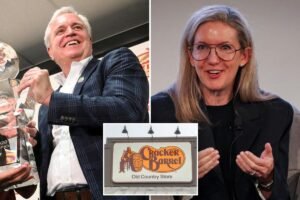 Read more about the article Cracker Barrel CEO Julie Felss Masino steps down after ‘woke’ rebrand sparked backlash from customers — and even Trump