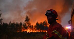Read more about the article France evacuates thousands as fires displace a third of a million in southwest Europe