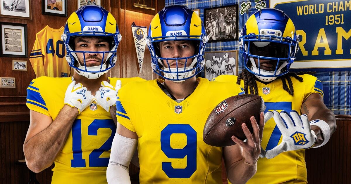 You are currently viewing Rams unveil new ‘Classic Sol’ and ‘Fearsome White’ uniforms