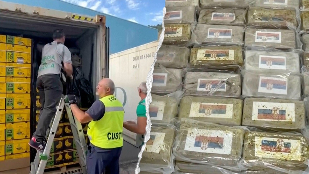 Read more about the article Italian authorities seize $290M cocaine haul hidden among banana pallets