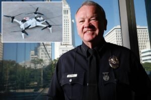 Read more about the article LAPD chief reveals plan to double drone fleet to tackle homicides, kidnappings and burglaries amid cop shortage