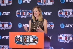 Read more about the article Cathy Engelbert dodges question about her future as WNBA commissioner with criticism mounting
