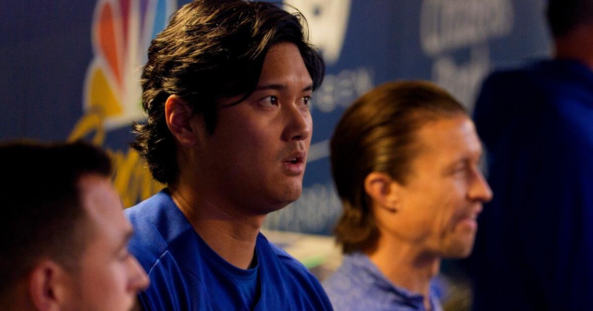 Read more about the article ‘It looked good.’ Dodgers encouraged by Shohei Ohtani bullpen session after knee injury