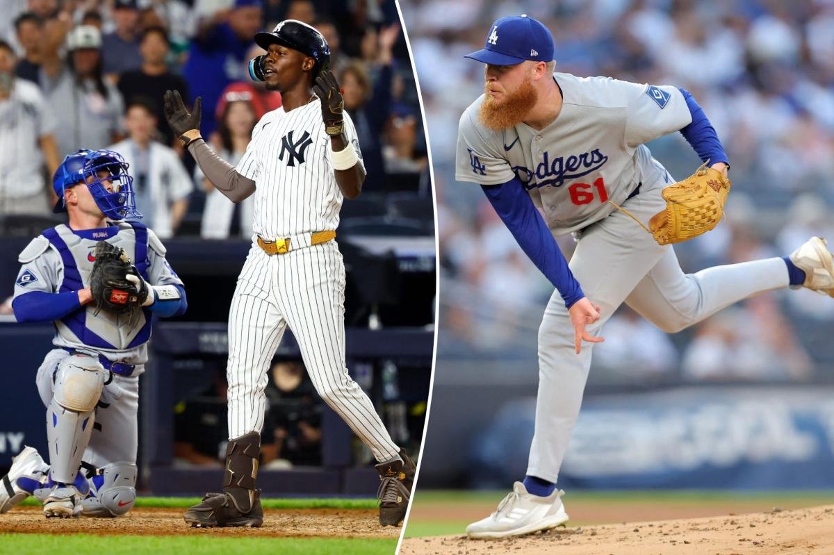 Read more about the article Dodgers fail to sweep Yankees thanks to quiet bats, Jazz Chisholm’s late home run