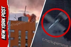 Read more about the article Videographer sent flying after Ukrainian kamikaze drone explodes overhead during Wildberries warehouse attack in Russia (Video)