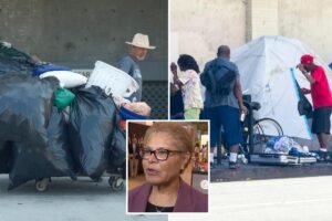 Read more about the article Staggering new figures show LA’s homeless problem is getting worse â as Karen Bass gives pathetic excuse