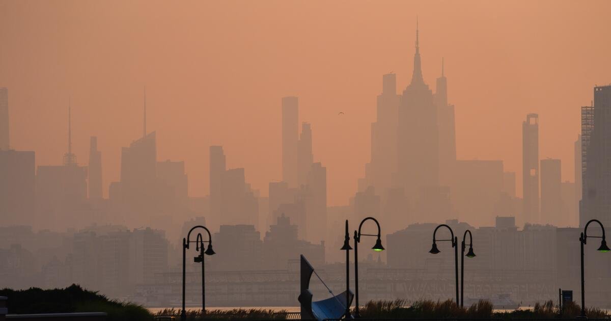 Read more about the article Thunderstorms will clear wildfire smoke from Northeast, but unhealthy air persists