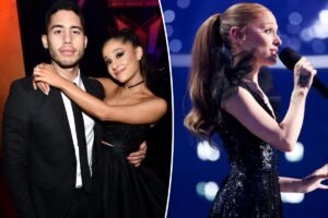 Read more about the article Ariana Grande and on-again boyfriend Ricky Alvarez’s romance heats up as he supports singer at NYC concert