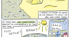 Read more about the article COMIC: Temps are predicted to hit 106 in Egypt this week. How do people stay cool?