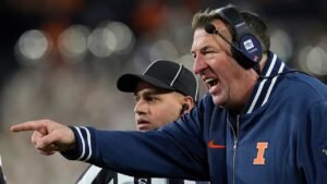 Read more about the article Bret Bielema roasts Nick Saban, SEC, at Big Ten media days: ‘They want to live in 2005 forever’