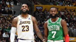 Read more about the article LeBron James joins 76ers as Philly athletes welcome NBA superstar