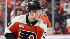 Read more about the article Flyers Matvei Michkov throws down disgusting Michigan move goal in charity hockey game