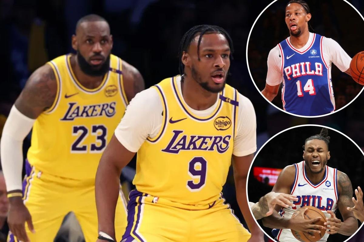 Read more about the article Bronny James could follow LeBron to 76ers âÂ here’s what a trade would look like
