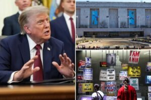 Read more about the article Trump orders signs outside Smithsonian museum amid row over its depiction of American history