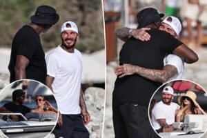 Read more about the article Michael Jordan hugs David Beckham during luxurious Ibiza vacation with their wives