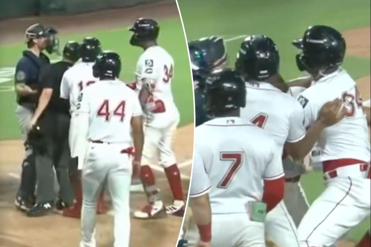 Read more about the article Top Red Sox prospect’s home run ignites massive brawl