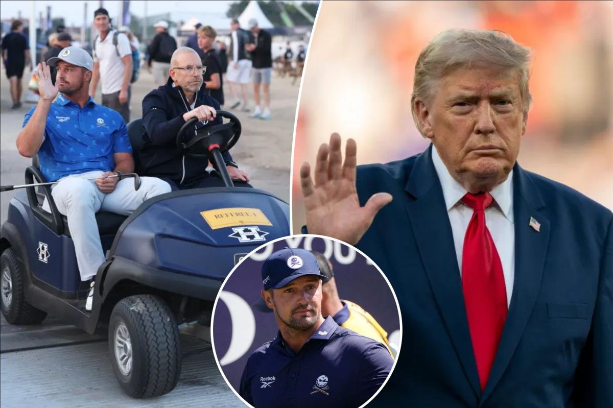 Read more about the article Bryson DeChambeau threatened to get President Trump involved during British Open meltdown