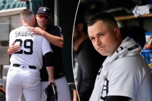 Read more about the article Tarik Skubal’s potential final game with Tigers ends in utter disaster before trade deadline