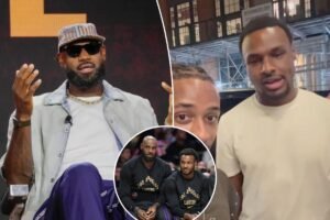 Read more about the article Streamer blindsides Bronny James with ‘crazy’ LeBron-Warriors question