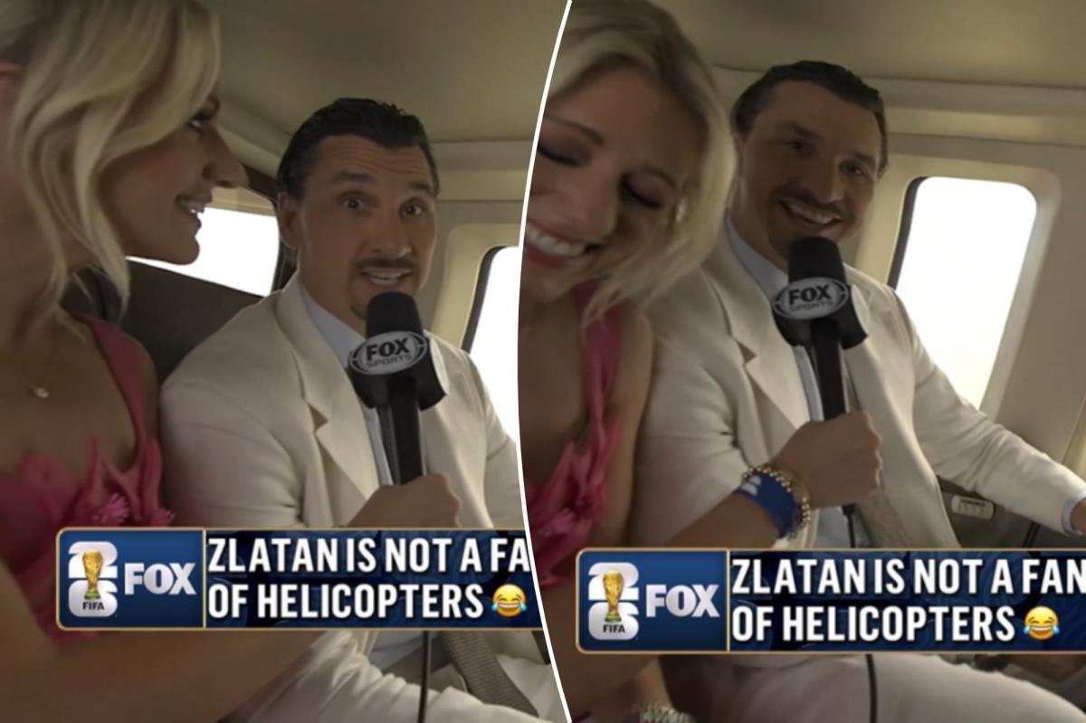 Read more about the article Zlatan Ibrahimovic ‘s–ting in my pants’ as Fox crew takes helicopter to World Cup Final