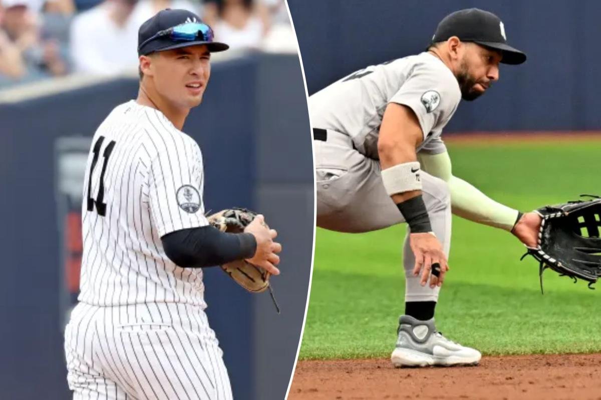 Read more about the article Anthony Volpe’s time in field dipping with Jose Caballero separating, George Lombard Jr. looming for Yankees