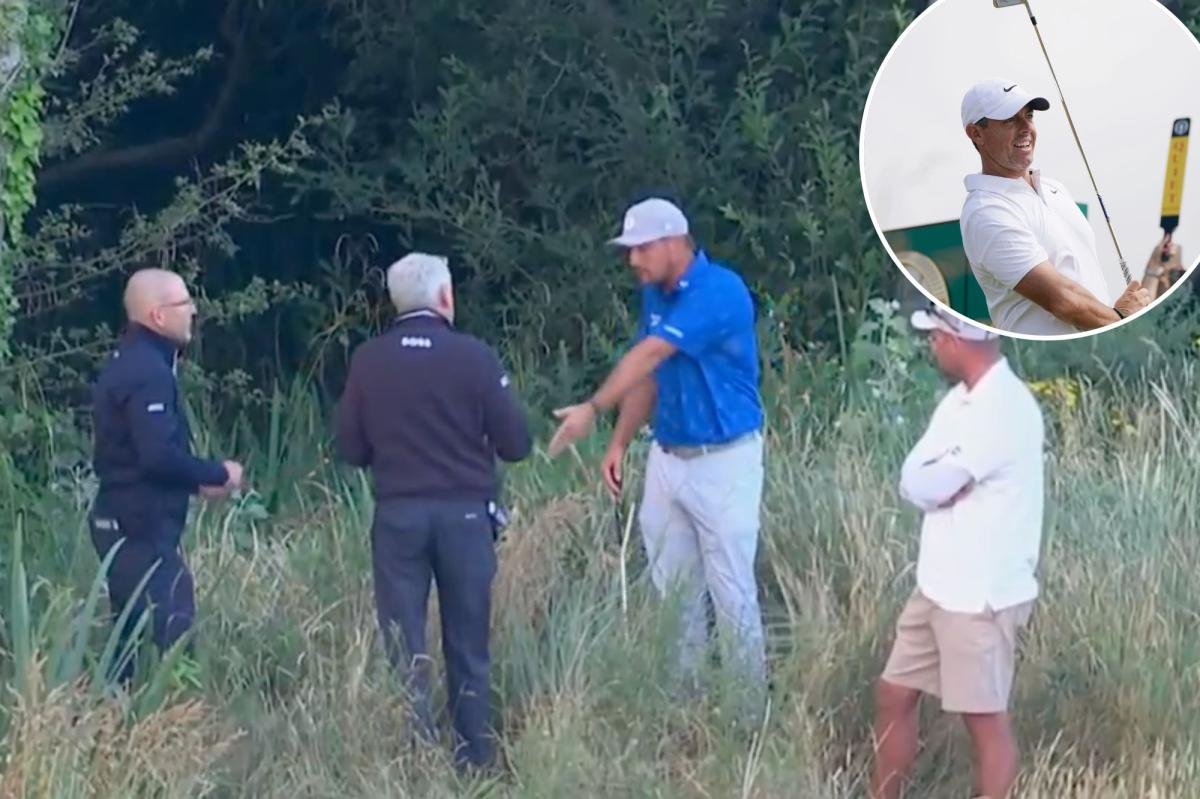 Read more about the article Rory McIlroy torches Bryson DeChambeau for holding British Open ‘hostage’ with penalty-stroke drama