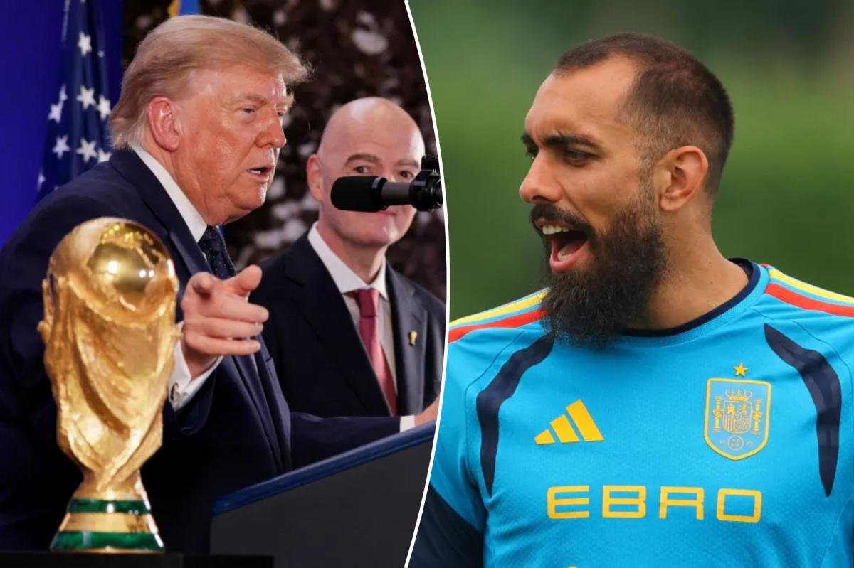 Read more about the article Spanish goalkeeper doesn’t ‘want to go to prison’ for refusing to shake Trump’s hand if team wins World Cup