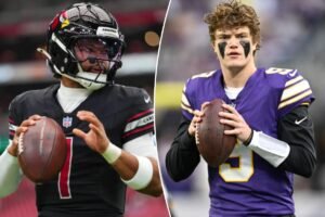Read more about the article It could ‘be over’ for J.J. McCarthy with Vikings as Kyler Murray may have edge in QB battle