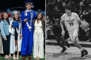 Read more about the article Horror on California college basketball court as 6ft 9in teen star suddenly collapses