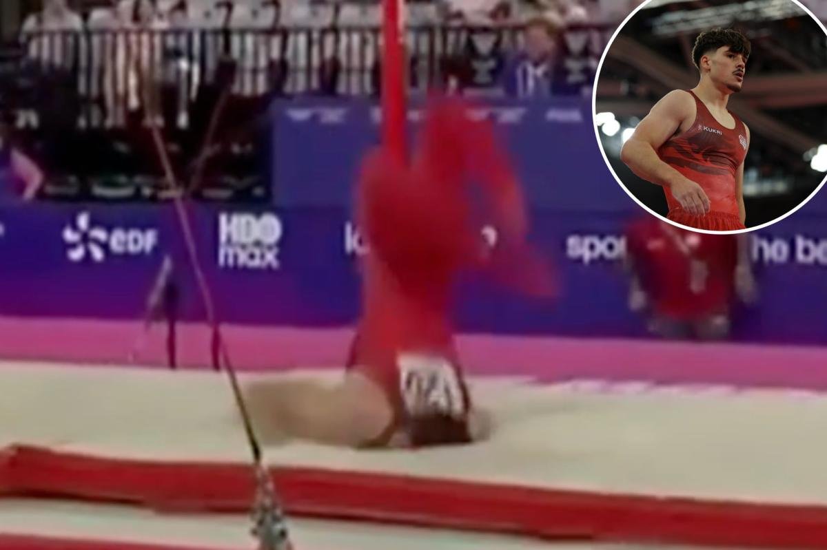 You are currently viewing English gymnast Gabriel Langton  hospitalized after horrific fall