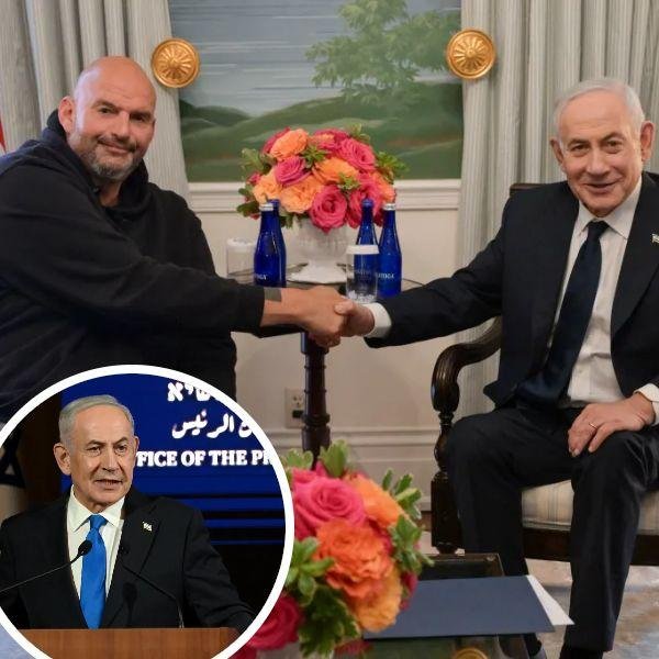 You are currently viewing Fetterman says he’s ‘proud’ to be ‘conscience of the Democratic Party’ on Israel during Netanyahu meeting
