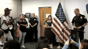 Read more about the article Protester interrupts Madison police briefing after deadly shooting