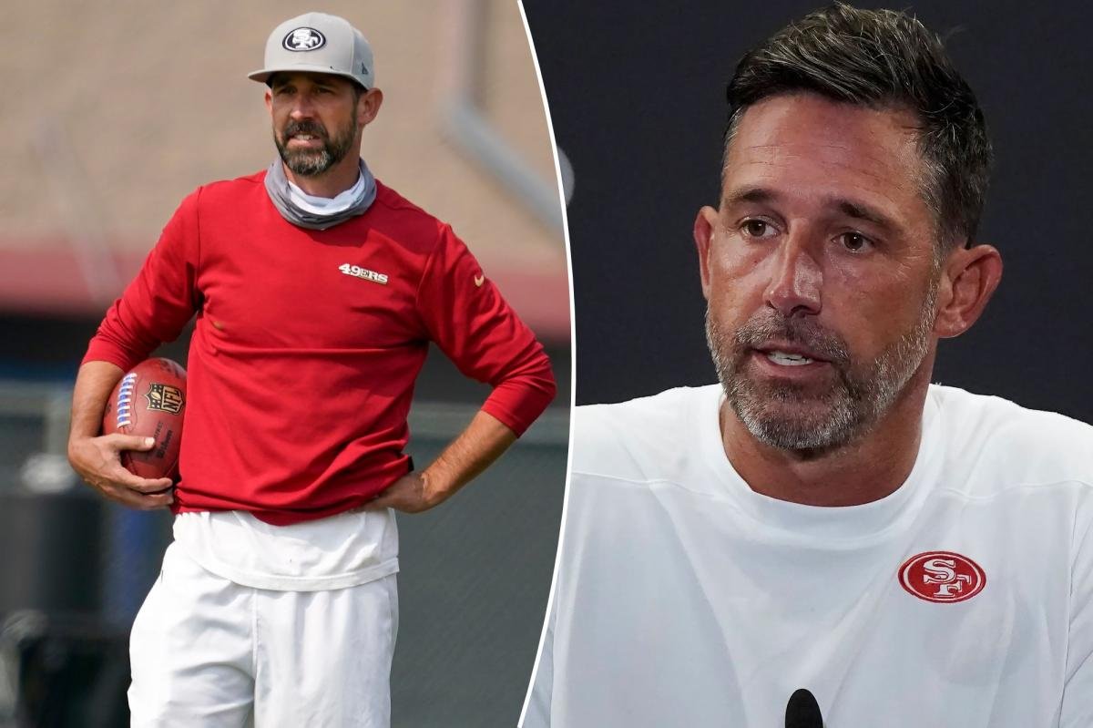 You are currently viewing 49ers’ Kyle Shanahan makes cameo at first practice since horrifying accident