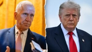 Read more about the article Sen Thom Tillis brushes off Trump threat over Todd Blanche AG vote