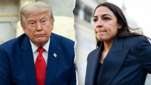 Read more about the article Mark Kelly says Trump is pushing Democratic voters toward AOC in 2028