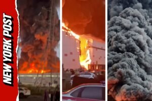 Read more about the article Ukrainian drones set ‘Russia’s Amazon’ warehouse ablaze in dramatic video (Video)
