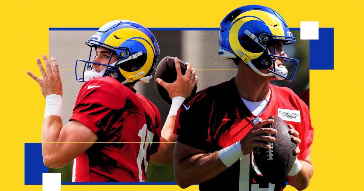You are currently viewing Ty Simpson embracing the pressure of being Rams’ QB heir apparent
